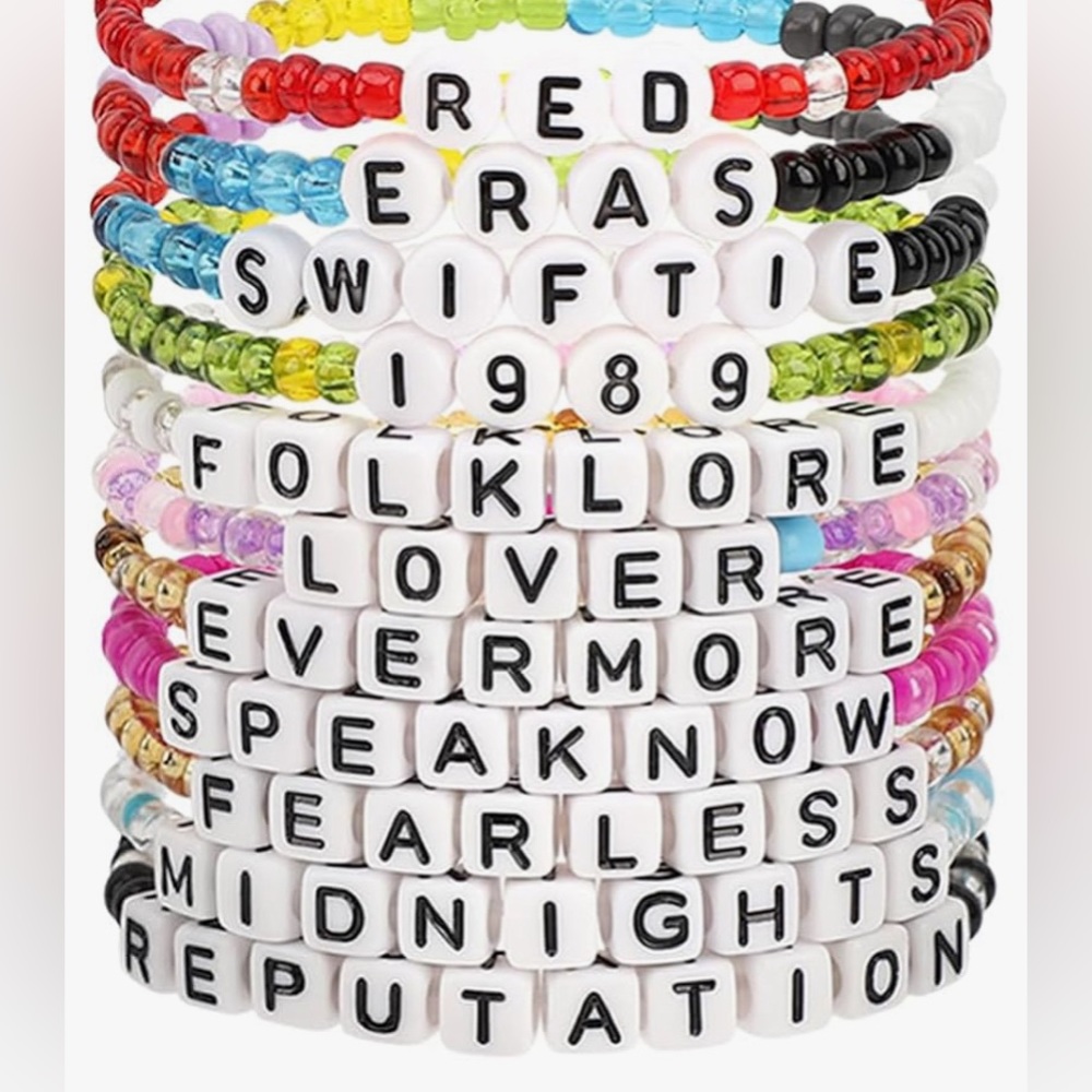 Bracelets for Friendship, Handmade Bracelet Merch TS Album Singer Music.2-pc set